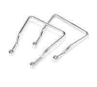 2 X 95-240mm Universal Motorcycle Chrome Side Saddlebag Support Bracket Mount Replacement Accessories Carrier Rack(165mm)