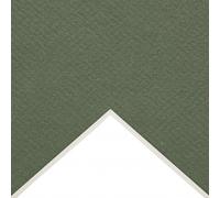 2 x A1 (23.4in x 33.1in/59.4cm x 84.1cm) Mount Board, 1450 Micron, Acid Free, Virgin Material, High Quality, 74 Colours to Choose from (Moss Green-D10)