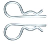 2 x A2 Stainless Steel Beta Pins 3mm x 56mm R Clips Retaining Pins Spring Clips for Wheelbarrows, Sack Trucks, Fishing Trolleys, Caravans, Carts & Towing Equipment