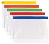 2 X A4+ Polythene Clear Zippy Bags Strong Storage Document Files - Pack of 25