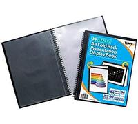 2 X A4 Premium Black Cover Display Book Presentation Folder Portfolio - 20 Pocket