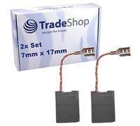 2 x Abrasive Carbon Brushes 7 mm x 17 mm for Electric Tool Motor