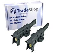 2 x Abrasive Carbon Brushes Motor Carbon Pens 6.3 Amp with Holder for Welling Engines (e.g. Indesit Hotpoint Ariston and many more) Washing Machines