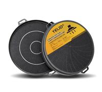 2 x Activated Carbon Cooker Hood Filters for Dehflex AK01 Bomann KF 560 KF560, 210 mm Carbon Filter for Cooker Hoods Bosch 00353121/353121 Electrolux 9029793719 Whirlpool B210