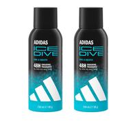 adidas Ice Dive Deodorant Body Spray, Cool & Aquatic Scent, 48 Hour Last, Vegan Formula, 150ml