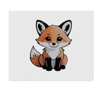 2 x 'Adorable Red Fox' Microfibre Lens/Glasses Cleaning Cloths (LC00024365)