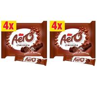 2 x Aero Bubbly Milk Chocolate Bar Multipack 27g 4 Pack, 108g Perfect For Sharing and Gifting for Kids and Adults Suitable for Vegetarians