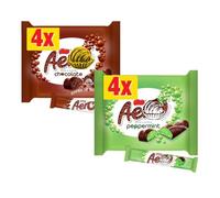 2 x Aero Bubbly Peppermint & Bubbly Milk Chocolate Bar Multipack 27g 4 Pack, 108g Perfect For Sharing and Gifting for Kids and Adults Suitable for Vegetarians