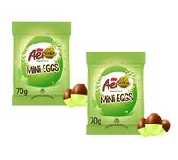 2 x Aero Peppemint Milk Chocolate Mini Eggs 70g, Milk Chocolate with Aerated Centre, Perfect For Easter and Easter Egg Hunts 2026