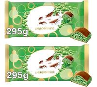2 x Aerro Peppermint Milk Chocolate Giant Sharing Bar 295g - Delicious Tasty And Twisty Treat
