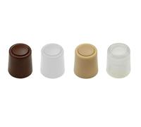 2 x Aesthetic Door Stop Bumpers - 22mm Top Wide - 27mm x 30mm Size (Grey) Grey