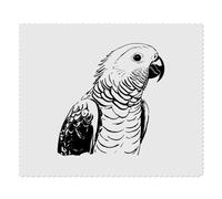 2 x 'African Grey Parrot ' Microfibre Lens/Glasses Cleaning Cloths (LC00028265)