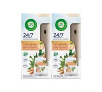 2 x Air Wick Active Fresh 24/7 Automatic Spray Diffuser Unit + Fresh Sandalwood Refill 228ml