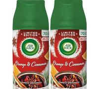 2 x Air Wick Freshmatic Spray Refill 250ml - Orange & Cinnamon (Mulled Wine)