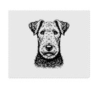 2 x 'Airedale Terrier' Microfibre Lens/Glasses Cleaning Cloths (LC00028631)