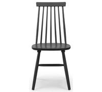 2 x Alassio Black Spindle Back Dining Chair