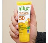 2 X Alba Botanica,Hawaiian Sunscreen Lotion,SPF 50, Island Vibe,3 fl oz (89 ml)