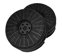 2 x AllSpares activated carbon filters for cooker hoods, suitable for Bosch DHZ2600 / 00752620, Whirlpool AKB000 / Type 58, Samsung MA-CF102, Elica CFC0038000 & Respekta CFC0038000, diameter 142 mm