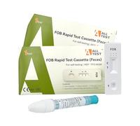 2 x ALLTEST Faecal Occult Blood Tests | FOB Test Kit for Self-Test Faecal Screening of Gastrointestinal Bleeding | FIT Test for Bowel Cancer | Results in 5 Minutes | 99% Accuracy | CE Certified