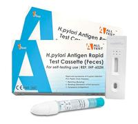 2 x ALLTEST Helicobacter Pylori Tests | H Pylori Test Kit for Home Self-Test Faecal Screening of Stomach Ulcers & Gastritis | Stomach Ulcer Test | Results in 10 Minutes | 98% Accuracy | CE Certified