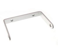 2 x Aluminium Toilet ROLL Holders with Black Sprung Roller + Screws