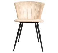 2 x Amalfi Oyster Natural Fabric Dining Chair