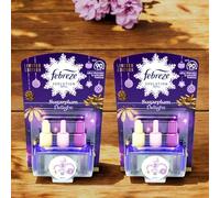 2 x Ambi Pur 3Volution Plug-In Air Freshener Refills - Sugarplum Delight - 20ml - Odour Eliminator for Home & Office