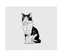 2 x 'American Curl Cat' Microfibre Lens/Glasses Cleaning Cloths (LC00026382)