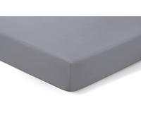 2 x AmigoZone Pollyotton Cot Bed Fitted Sheet (Gray, (Cot 60 x 120cm))