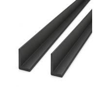 2 x Anthracite Grey Corner Trim - 1M UPVC Plastic Rigid Angle 50mm x 25mm L Shaped Edging