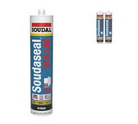 2 x Anthracite Grey Soudal SWS Sealant Hybird Polymer Silicone Low Modulus Airtight Soudaseal