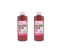 2 x Ark's Sparkling Glitter Glue - 120ml (Red)