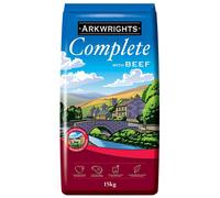 2 x Arkwrights Complete Dry Dog Food Beef, 15 kg
