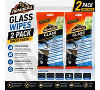2 x ArmorAll Car GLASS Wipes 20 Pack - Streak Free Shine - Biodegradable