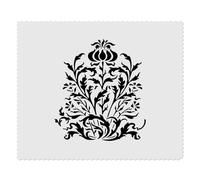 2 x 'Art Nouveau Poppy' Microfibre Lens/Glasses Cleaning Cloths (LC00028810)