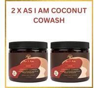 2 X AS I AM COCONUT COWASH CLEANSING CREME CONDITIONER 454G