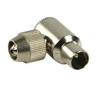 2 x Auline 90 Degree Coax Male Plug No Soldering Aerial Coax Cable Connector Right Angle/Angled