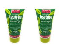 2 x Australian Tea Tree Skin Clarifying Blemish Gel, Cooling Refreshing Menthol and Peppermint, invisble gel, 2x30ml