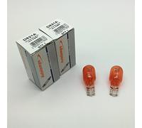 2 x Autolamps 921 Amber 12v 21w Capless Push Fit Car Bulb 921A W2.1x9.5D 35mm