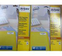 2 x Avery Laser Mini Labels 45.7x25.4mme (1000 Pack) L7654-25