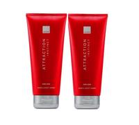 2 x Avon Attraction For Him Hair & Body Wash Shower Gel 200ml (Attraction Instinct)