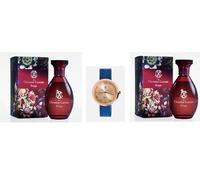 2 x Avon Christian Lacroix Rouge EDP Spray for Her Large 100ml Bottle Plus Limited Edition Watch!