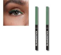 2 x Avon Glimmerstick Eyeliner Twist Up - No Need To Sharpen (Forest Green)