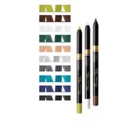 2 x Avon Powerstay Power Stay Creamy Big Gel Paint Pencil Liner Eyeliner (Silver Shimmer)