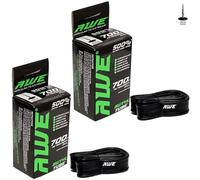 2 X AWE E-Bike/Bike Butyl Rubber 27 Inch Inner Tubes 500%* Extra Ride Time to fit 27"x 1 ¼ (700x28/37C) with Presta Valves