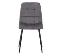 2 x Axel Grey Fabric Dining Chair