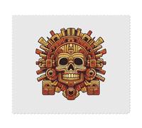 2 x 'Aztec Skull' Microfibre Lens/Glasses Cleaning Cloths (LC00029466)