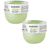 2 x Babaria Aloe Vera Body Cream 400ml - Soothing Moisturiser for All Skin Types