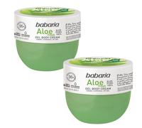 2 x Babaria Aloe Vera Fresh Gel Body Cream 400ml, Hydrating & Soothing Skin Care
