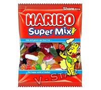 2 x Bags HARIBO Sweets Packs - Fresh Stock (Super Mix 140g)